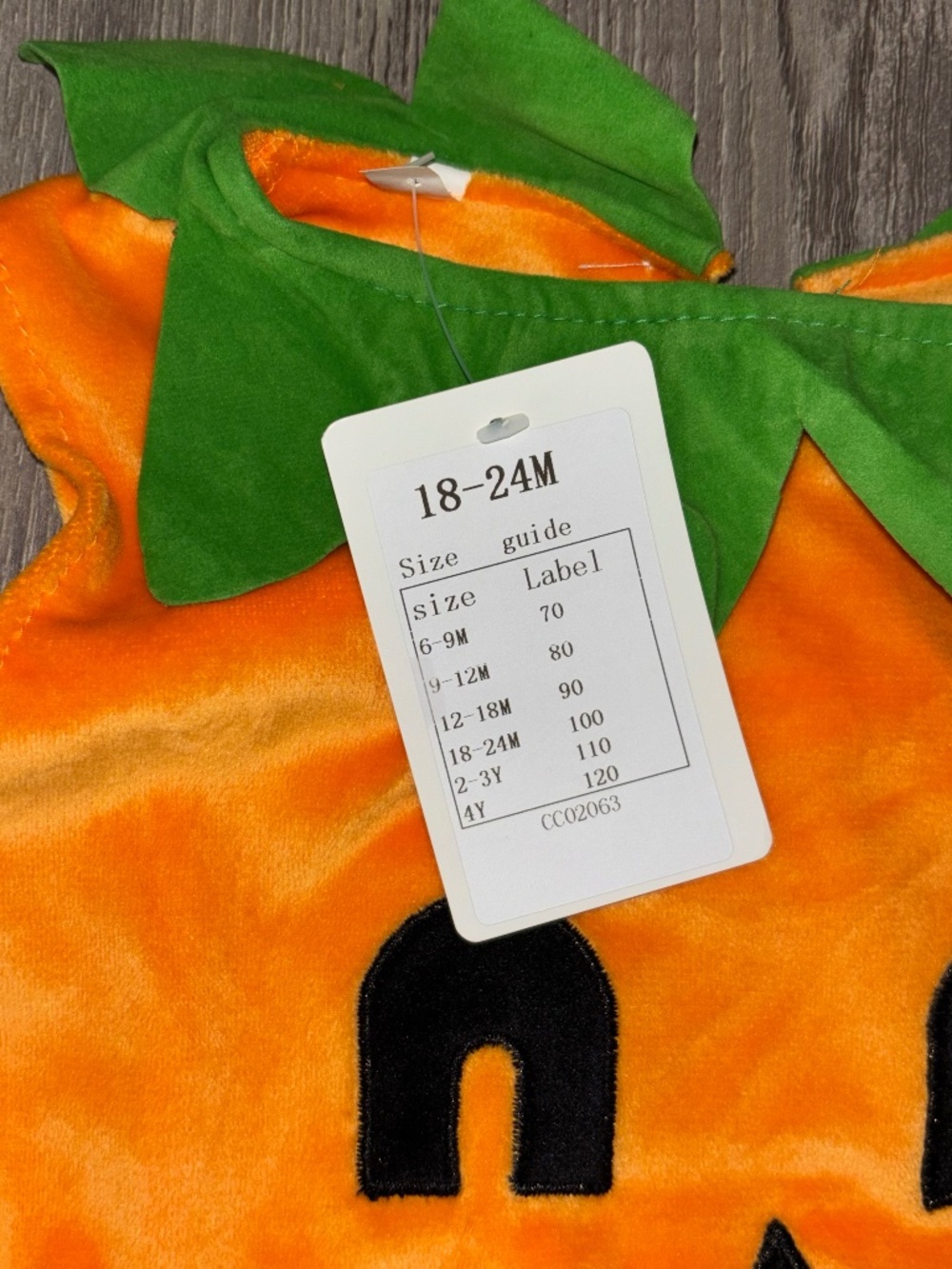 Baby Pumpkin Costume Set - Picture 5 of 7
